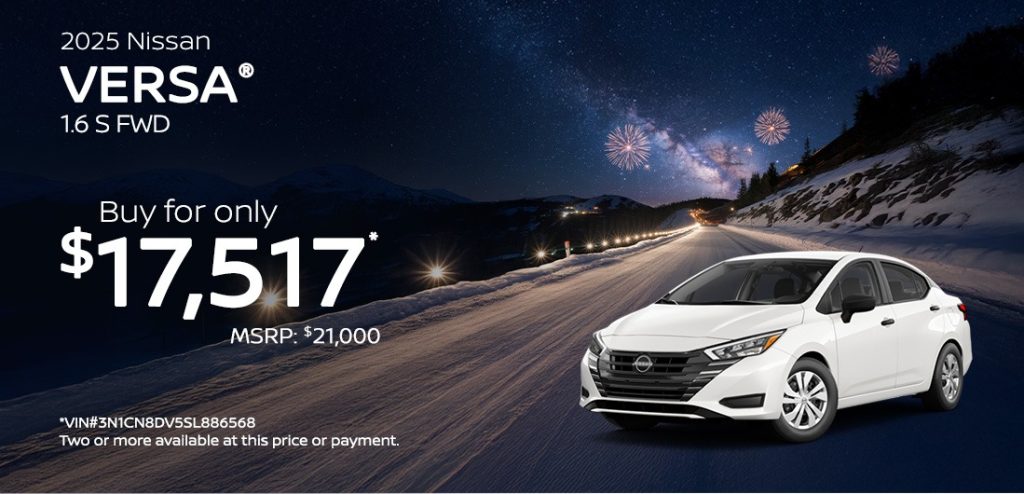 2025 Nissan Versa 1.6 S – Front-Wheel Drive