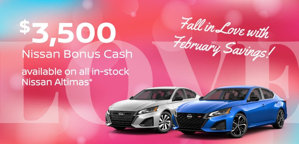 $3,500 Nissan Bonus Cash on All In-Stock Altima*