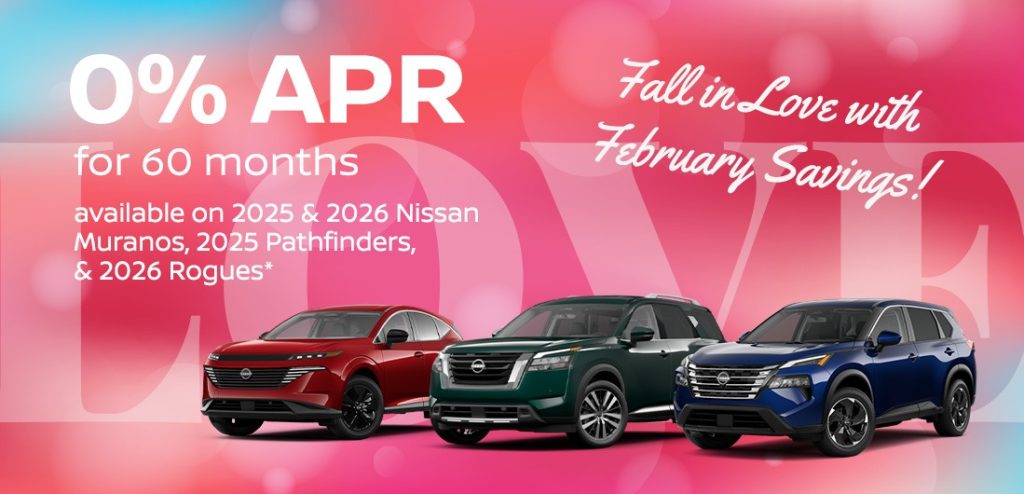 0% APR for 60 Months on Select Nissan SUVs*