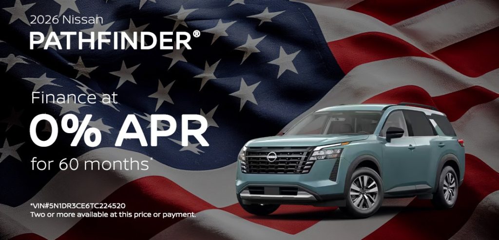 2026 Nissan Pathfinder – 0% APR for 60 Months