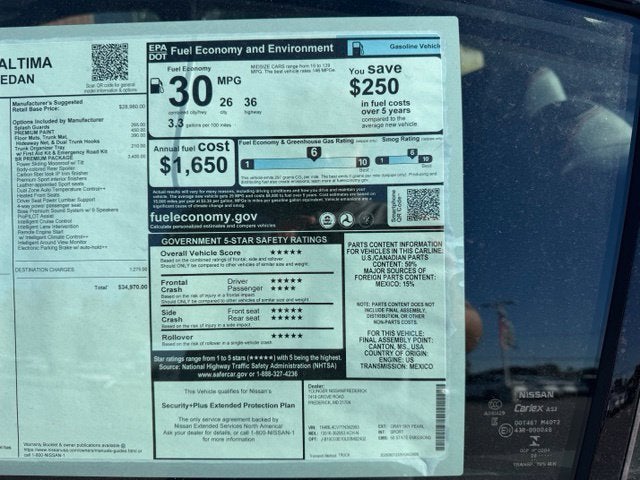 2026 Nissan Altima 2.5 SR