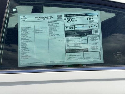 2026 Nissan Altima 2.5 SV SPECIAL EDITION PACKAGE