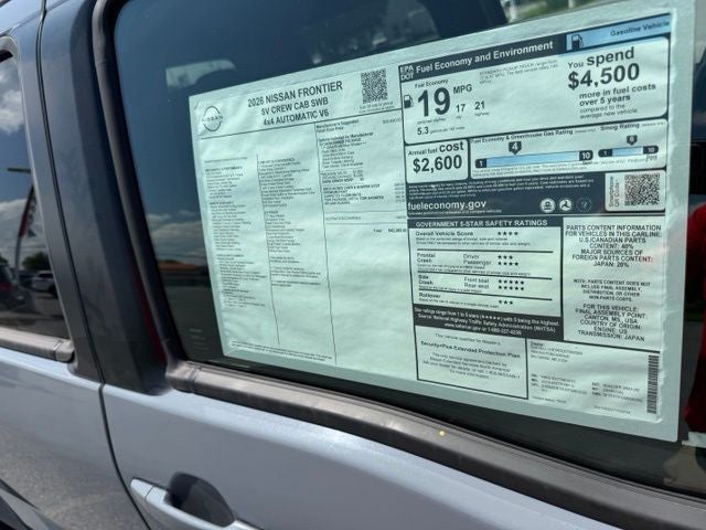 2026 Nissan Frontier SV