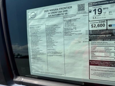 2026 Nissan Frontier SV