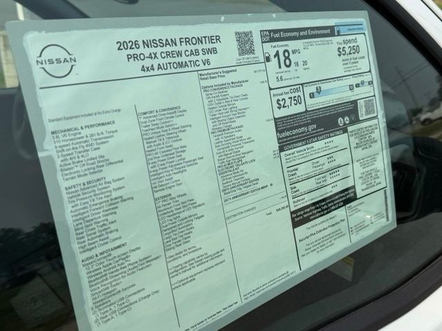 2026 Nissan Frontier PRO-4X