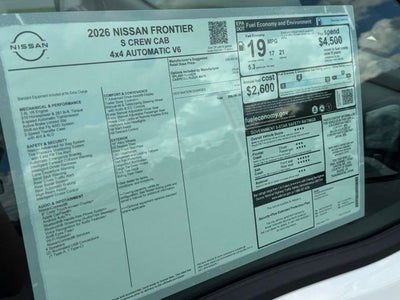 2026 Nissan Frontier S