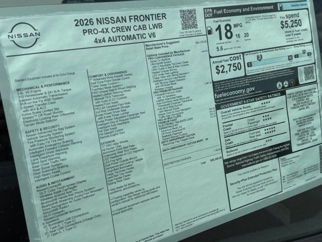 2026 Nissan Frontier PRO-4X