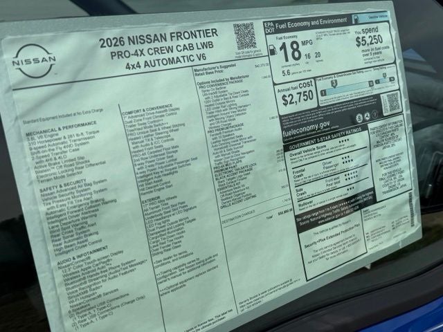 2026 Nissan Frontier PRO-4X