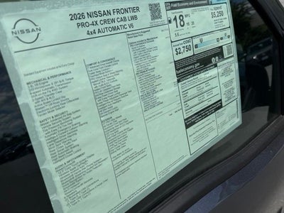 2026 Nissan Frontier PRO-4X
