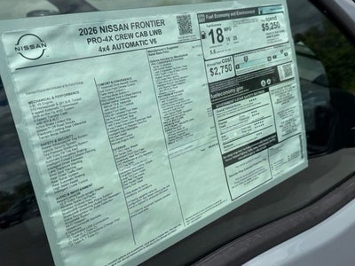 2026 Nissan Frontier PRO-4X
