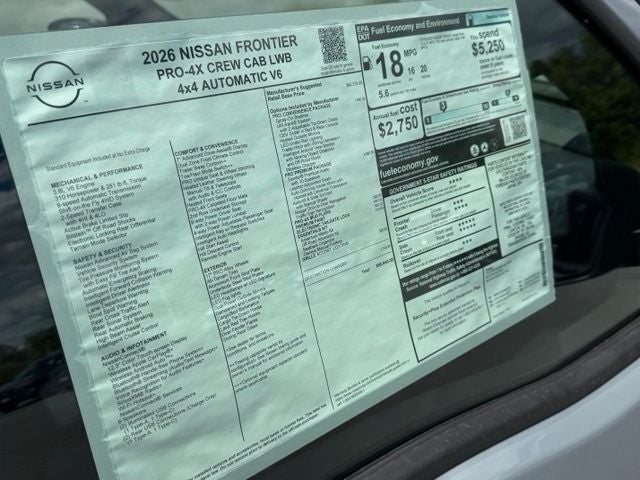 2026 Nissan Frontier PRO-4X