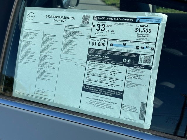 2025 Nissan Sentra SR PREMIUM PACKAGE