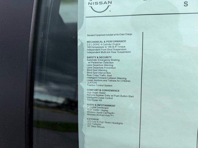 2027 Nissan Sentra S