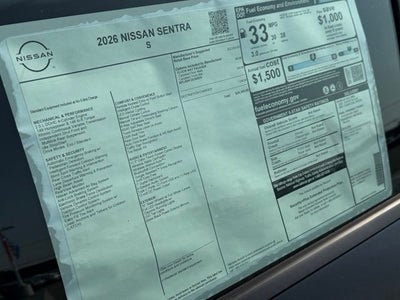 2026 Nissan Sentra S