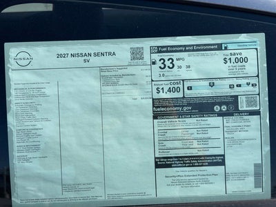 2027 Nissan Sentra SV