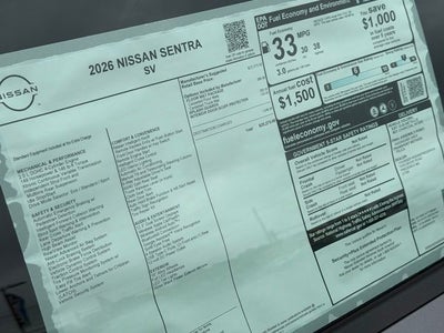 2026 Nissan Sentra SV