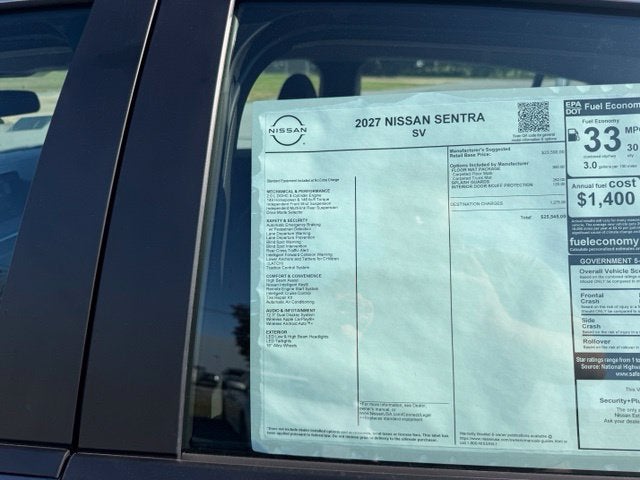 2027 Nissan Sentra SV