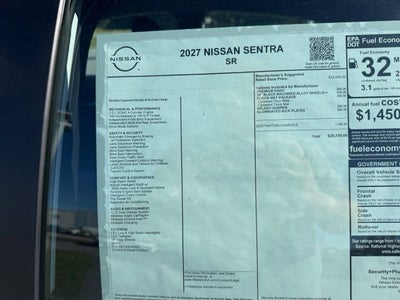 2027 Nissan Sentra SR