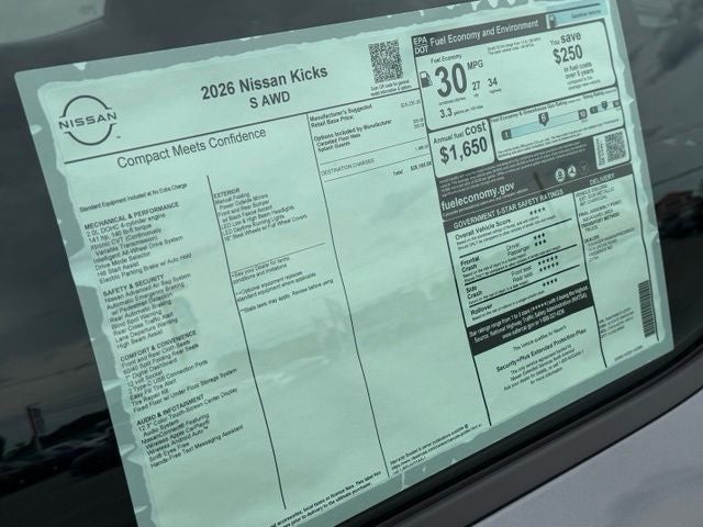 2026 Nissan Kicks S