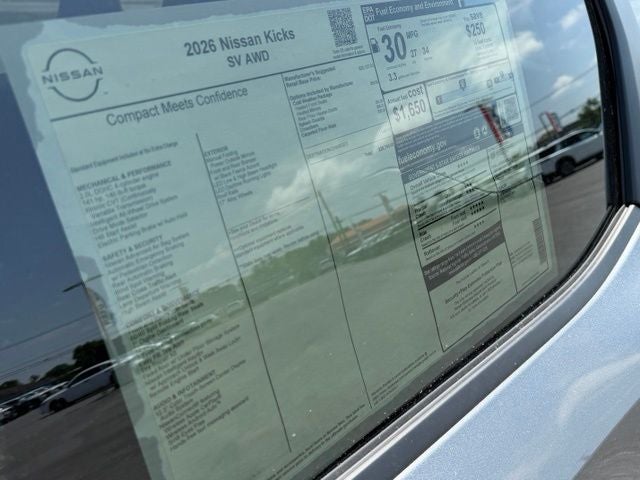 2026 Nissan Kicks SV COLD WEATHER PACKAGE