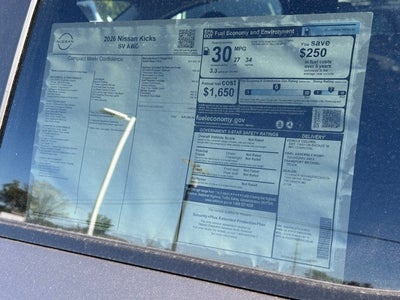 2026 Nissan Kicks SV PREMIUM, COLD WEATHER PACKAGE