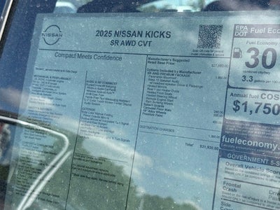 2025 Nissan Kicks SR PREMIUM PACKAGE