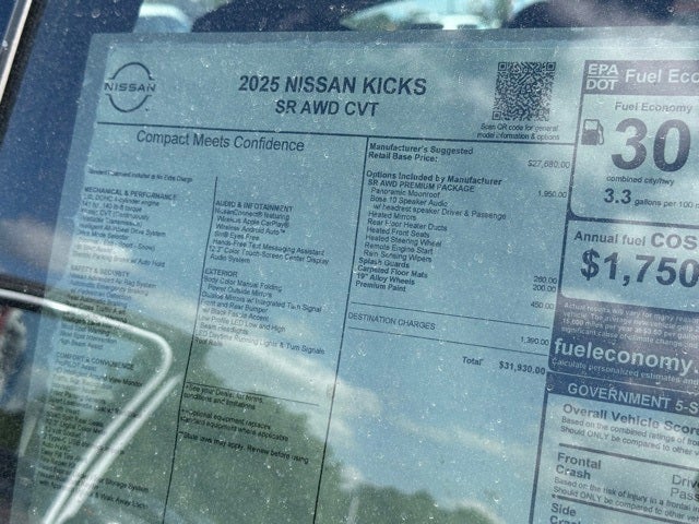 2025 Nissan Kicks SR PREMIUM PACKAGE