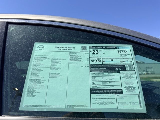 2026 Nissan Murano Platinum