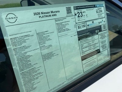 2026 Nissan Murano Platinum