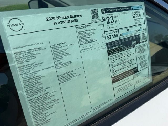 2026 Nissan Murano Platinum