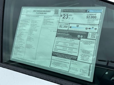 2025 Nissan Murano Platinum CARGO PACKAGE