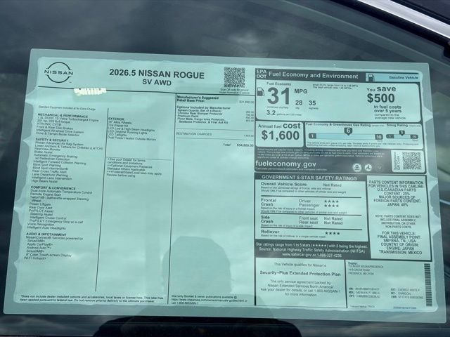 2026 Nissan Rogue SV