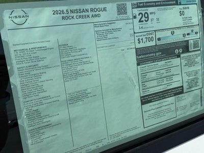 2026 Nissan Rogue Rock Creek