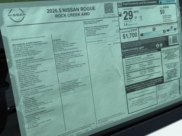 2026 Nissan Rogue Rock Creek