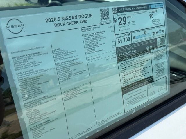 2026 Nissan Rogue Rock Creek PREMIUM PACKAGE