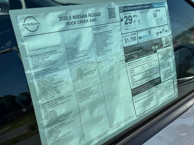 2026 Nissan Rogue Rock Creek PREMIUM PACKAGE