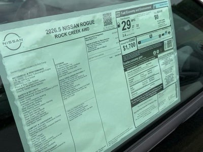 2026 Nissan Rogue Rock Creek