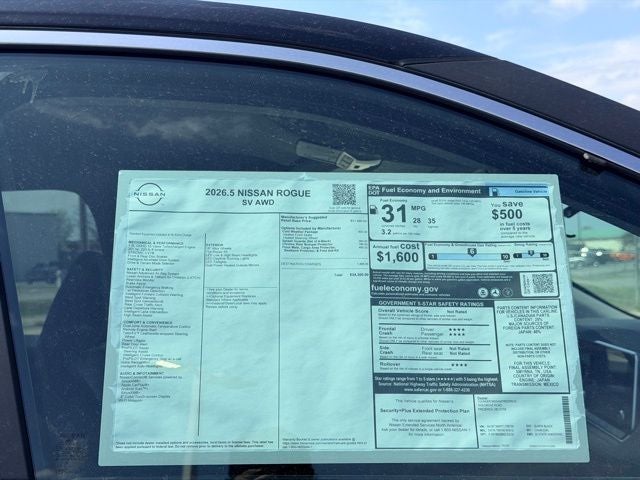 2026 Nissan Rogue SV COLD WEATHER PACKAGE