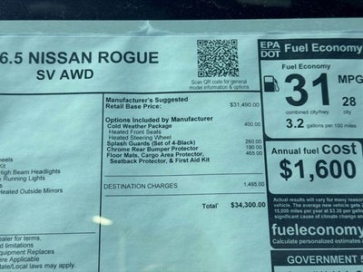 2026 Nissan Rogue SV COLD WEATHER PACKAGE