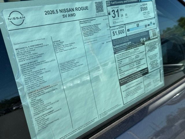 2026 Nissan Rogue SV