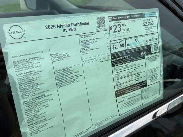 2026 Nissan Pathfinder SV