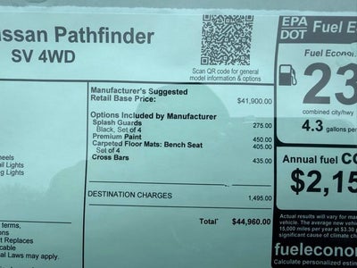 2026 Nissan Pathfinder SV