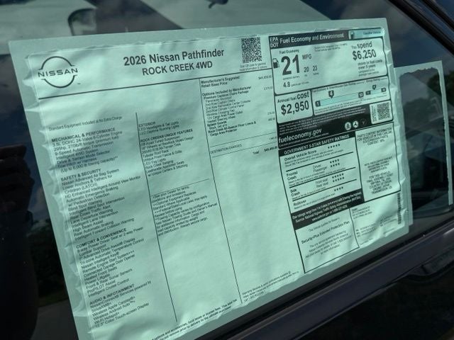 2026 Nissan Pathfinder Rock Creek