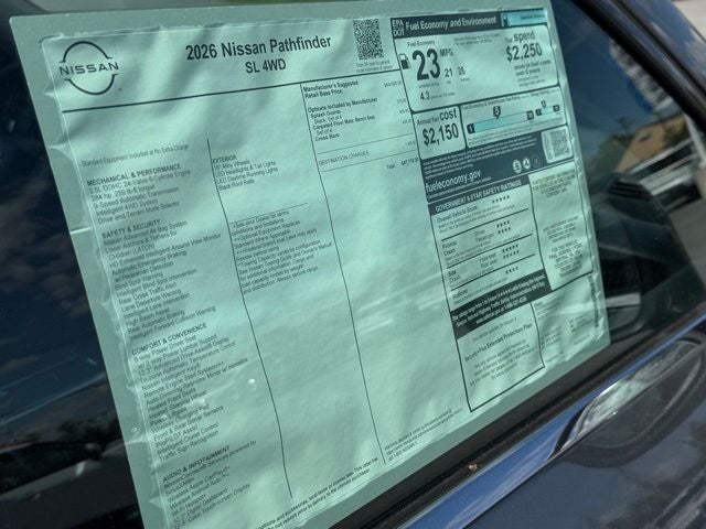 2026 Nissan Pathfinder SL