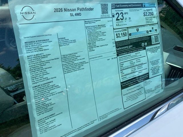2026 Nissan Pathfinder SL