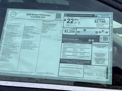 2026 Nissan Pathfinder Platinum