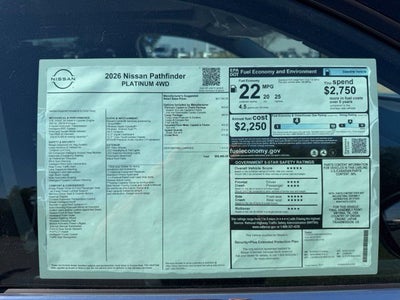 2026 Nissan Pathfinder Platinum