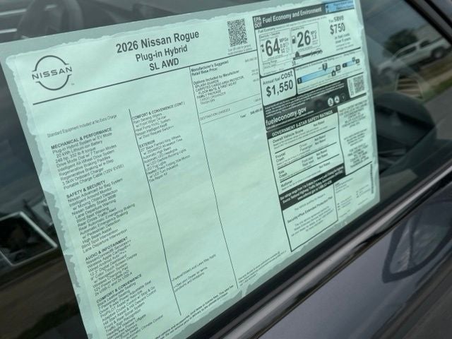 2026 Nissan Rogue Plug-In Hybrid SL