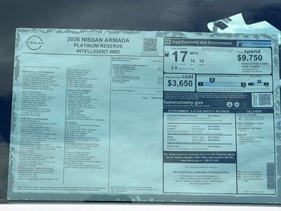 2026 Nissan Armada Platinum Reserve