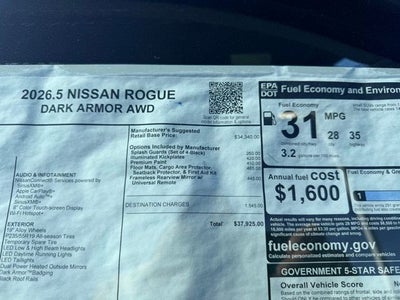 2026 Nissan Rogue Dark Armor